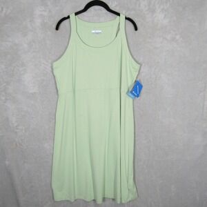 Columbia Dress Womens XL Light Green Active Fit Racerback Cold Bay NEW